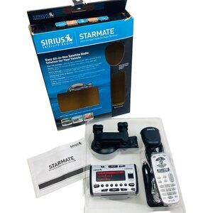 New Sirius Starmate ST1 Satellite Radio Receiver & Car Kit w/ Remote Control